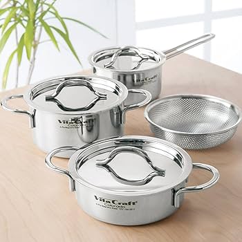 Amazon.co.jp: ビタクラフト コロラド ミニセット 片手ナベ14cm/両手