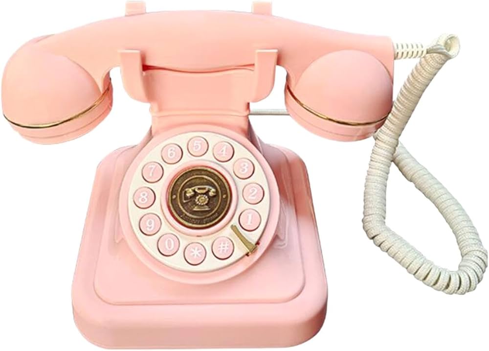Amazon | QHStealthy コード付きレトロ電話アンティーク電話クラシック