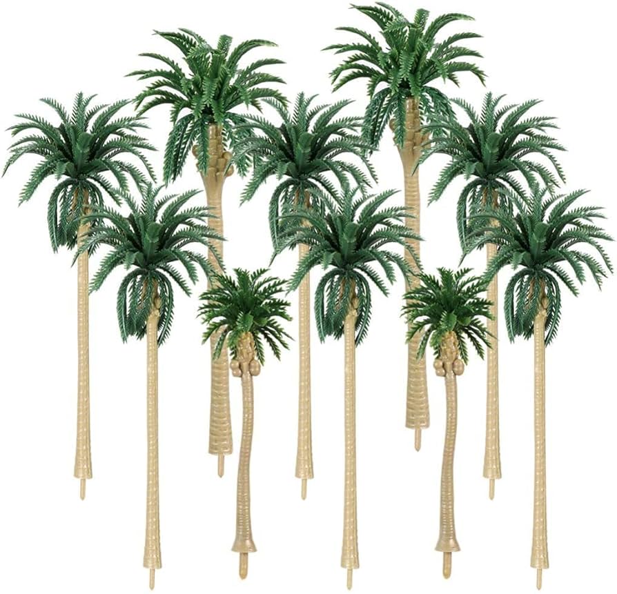 Amazon.co.jp: iplusmile 15pcs ヤシの木 モデルツリー 鉄道模型 箱庭