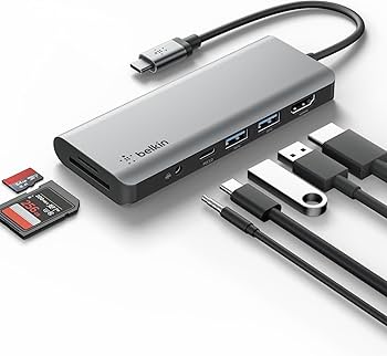 Amazon | Belkin USB-Cハブ 7イン1マルチポートドッキングステーション