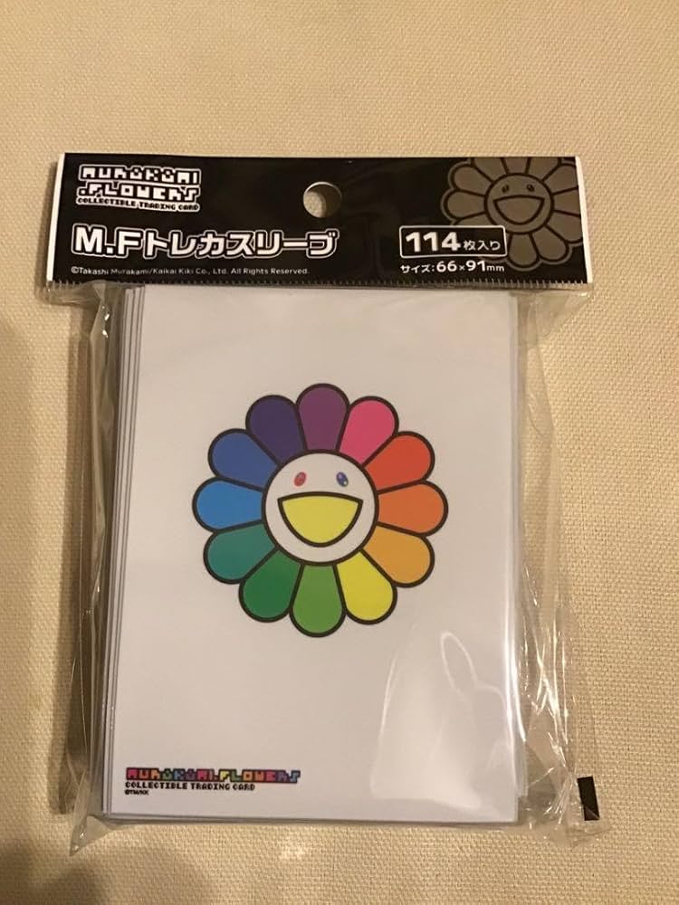 Amazon.co.jp: 村上隆 M.F トレカスリーブ 108フラワー 114枚入り 108