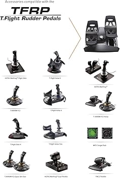 Amazon.com: Thrustmaster TFRP Flight Rudder Pedals for PS5, Xbox