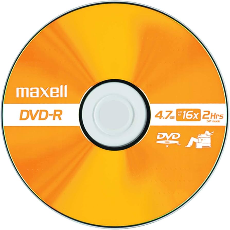 Amazon.com: Maxell MAX638000 DVD Recordable Media, DVD-R, 16x