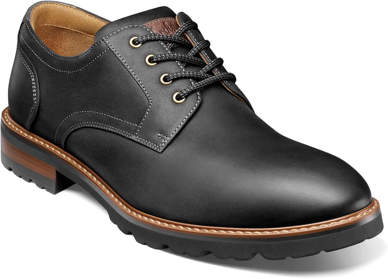 Amazon.com | Florsheim Men's Renegade Plain Toe Oxford Black Crazy