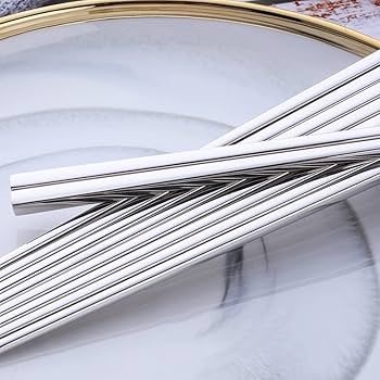 Amazon | 箸 ステンレス箸 韓国箸 5膳セット 18-8ステンレス製 21cm