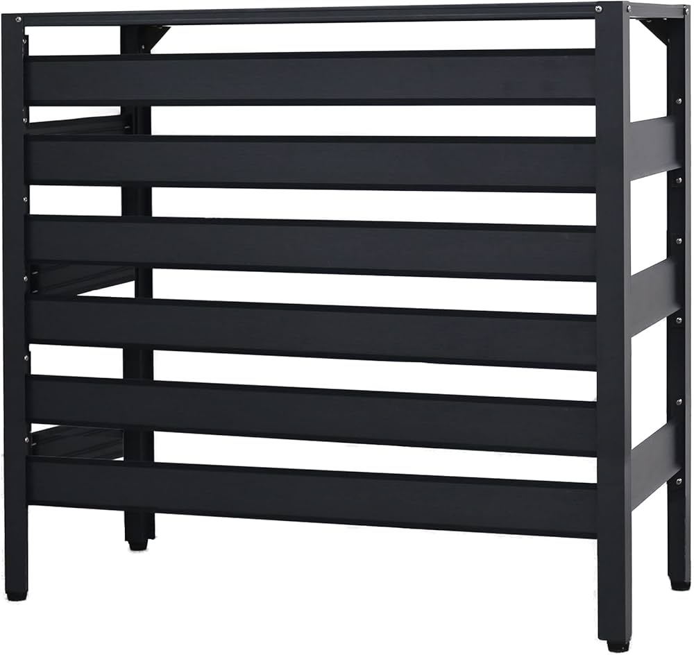 Amazon | アルマックス(Almax) アルミ製 室外機カバー (ブラック) 特大