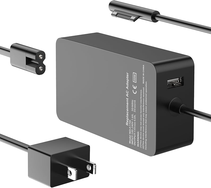 Amazon.com: [Upgraded Version] Surface Pro Charger 65W for Surface