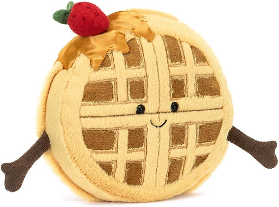 Amazon.com: Jellycat Amuseables Rene Waffle Food Plush : Toys & Games