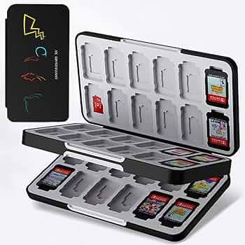 Amazon.co.jp: Limeng Switch ゲームソフト 48枚ゲームカード収納