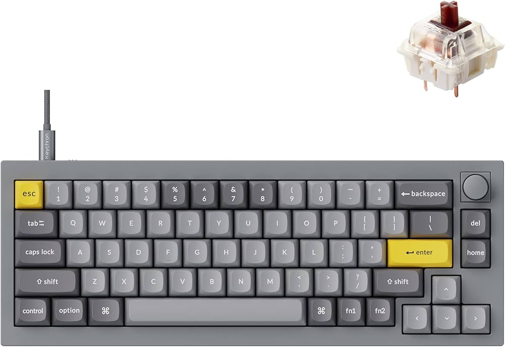 Amazon.co.jp: Keychron Q2 有線カスタムメカニカルキーボードノブ