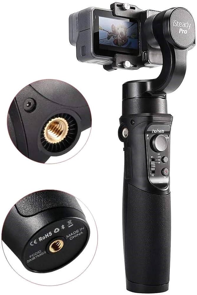 Amazon.co.jp: Hohem アクションカメラ対応 3軸ジンバル ブラック