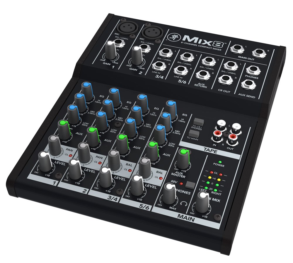 Amazon.com: Mackie MIX8 8-Channel Compact Mixer : Musical Instruments