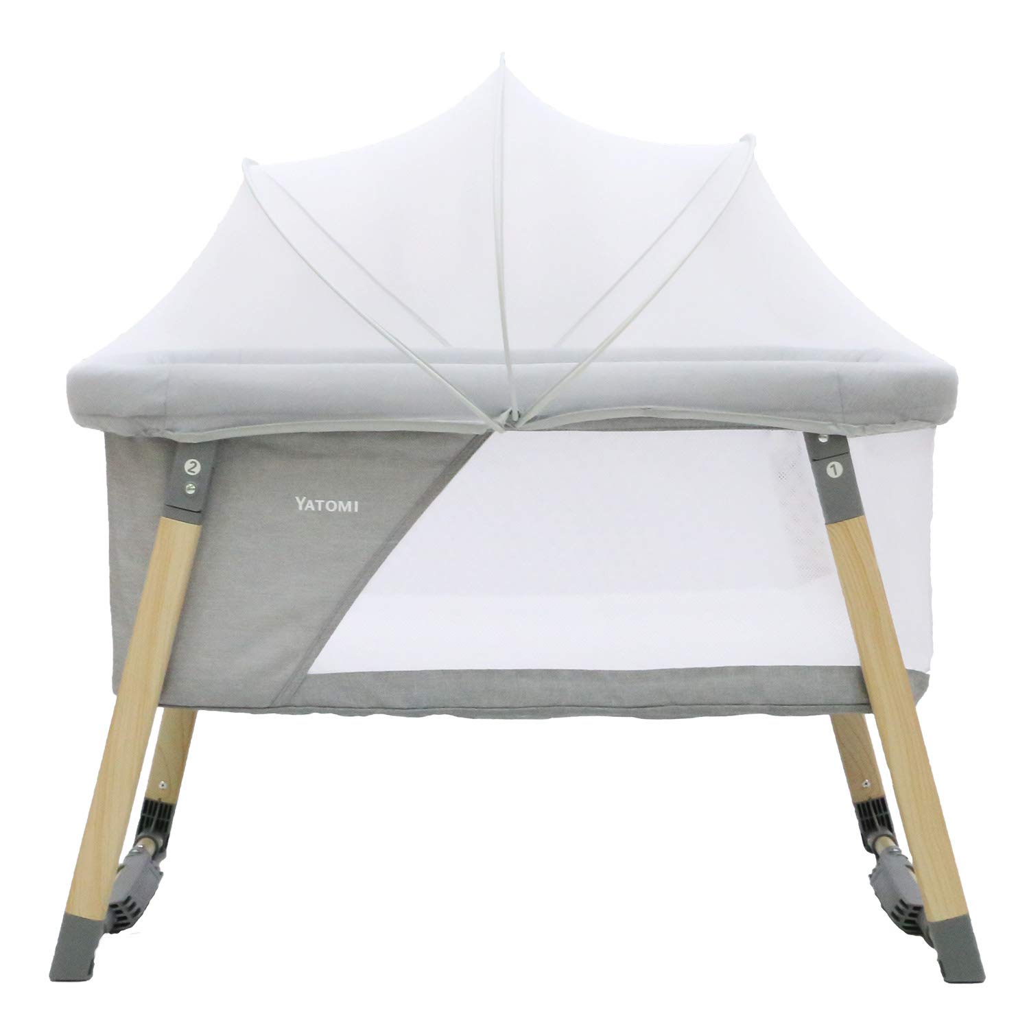 Amazon.co.jp: ヤトミ リビングベッド 2in1 Baby Crib HV-01-GR 新生児