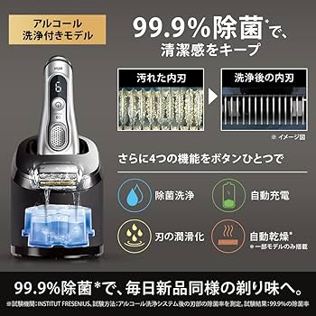 Amazon | ブラウン シリーズ9 9390cc-v 洗浄機+シェーバーケース付き