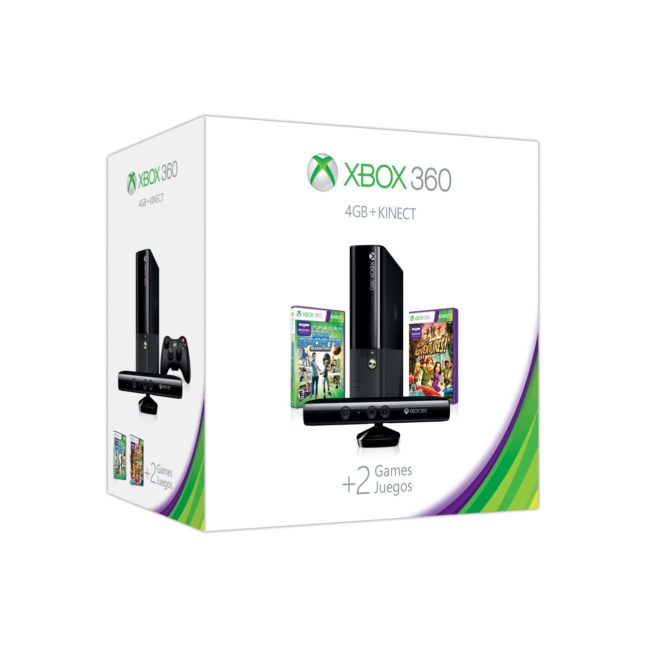 Amazon.com: Xbox 360 4GB Kinect Holiday Value Bundle features two