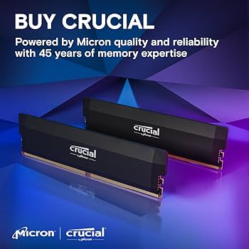 Crucial Pro 32GB DDR5 RAM Kit (2x16GB),CL36 6000MHz, Overclocking