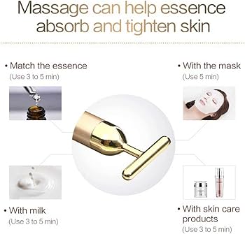 Amazon.com: Beauty Bar 24k Gold Skin Care Face Massager Roller, 2