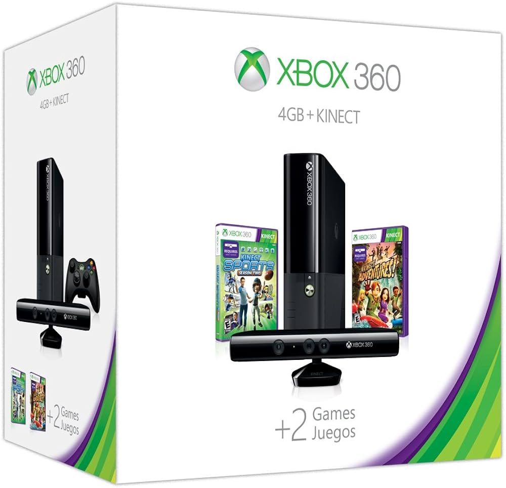 Amazon.com: Xbox 360 4GB Kinect Holiday Value Bundle features two