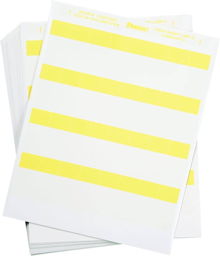 Amazon | パンドウイット レーザープリンタ用セルフラミネートラベル