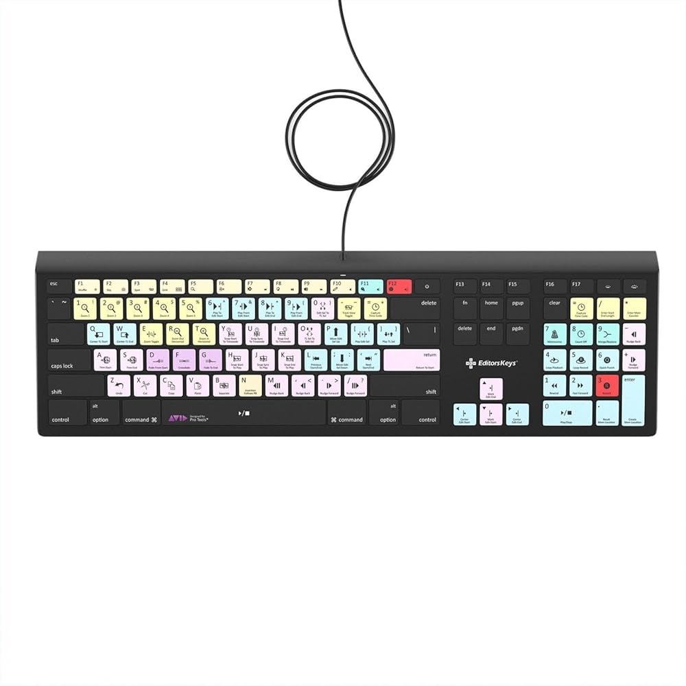 Amazon.co.jp: Editors Keys Avid Pro Tools Mac用キーボード | 完全