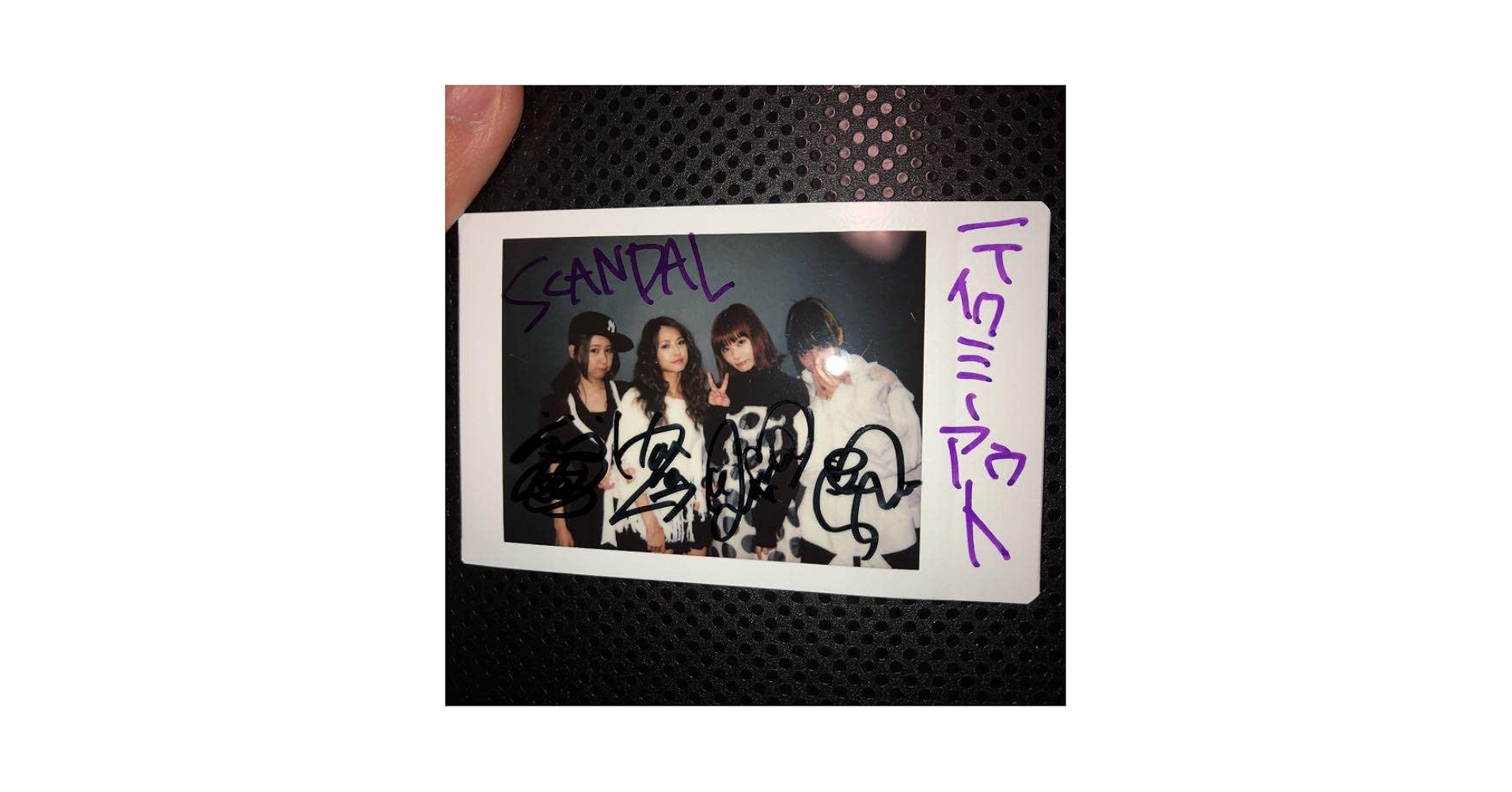 SCANDAL 直筆サイン入りポラ(チェキ) SCANDAL サイン入りチェキ写真
