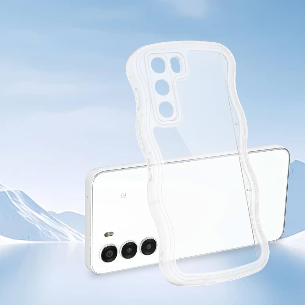 ZTE Nubia S 5G A403ZT Case Clear Wave TPU Wavy Bumper Transparent