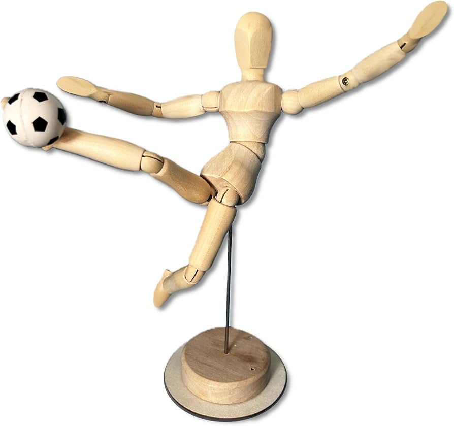 Amazon.co.jp: 製作された創意工夫の8インチユニ木製サッカー