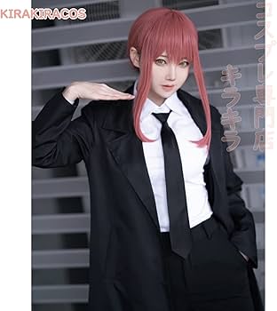 Amazon.co.jp: チェンソーマン マキマ コスプレ 衣装 ウィッグ 靴 追加