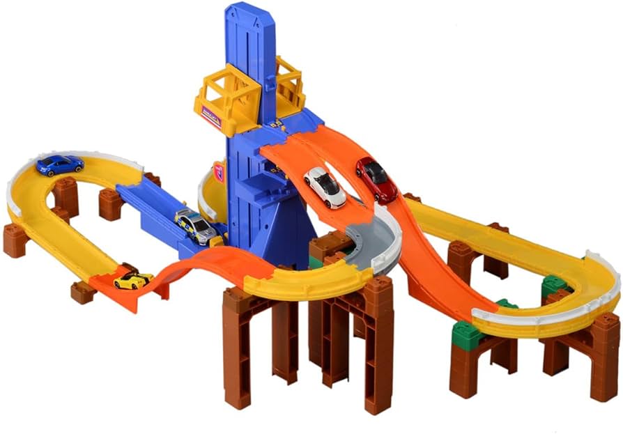 Amazon.co.jp: トミカ トミカシステム 5WAY ダブルリフト どうろセット