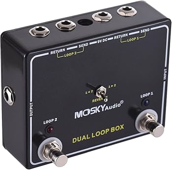 Amazon | MOSKYAUDIO ギターエフェクトループスイッチャーペダル 2
