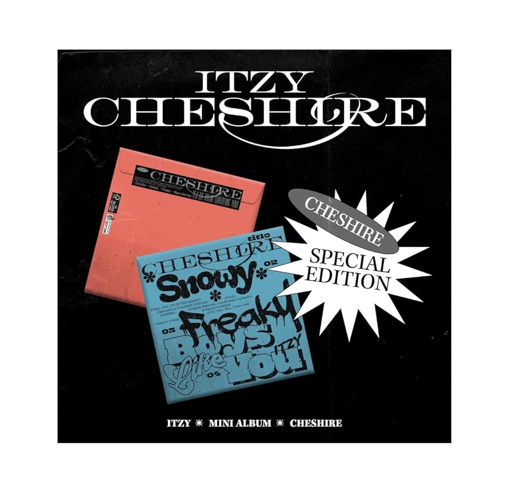ITZY CHESHIRE 6th Mini Album Special Edition CD+Poster on pack+