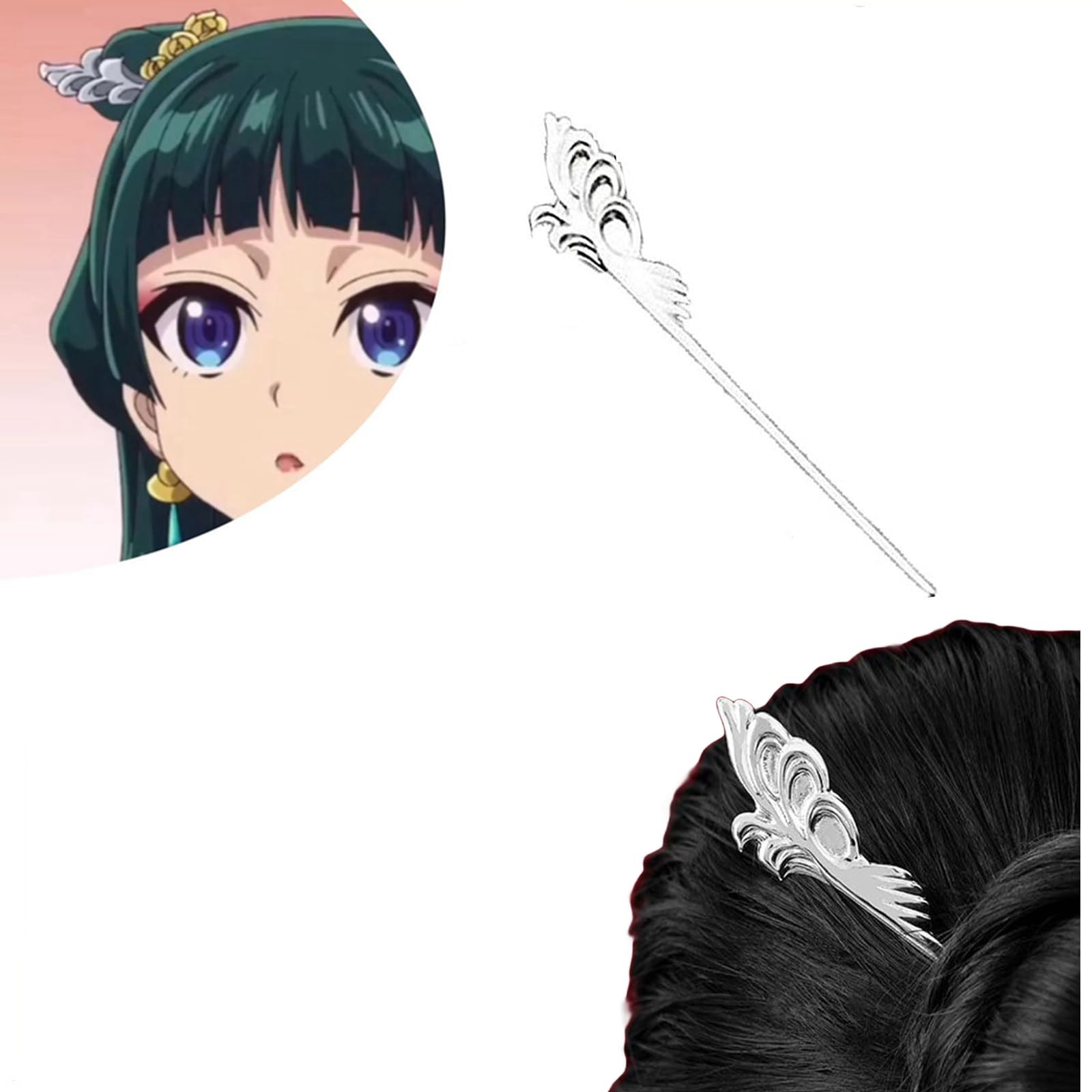 Amazon.co.jp: 猫猫 薬屋のひとりごと 簪 かんざし コスプレ道具 壬氏