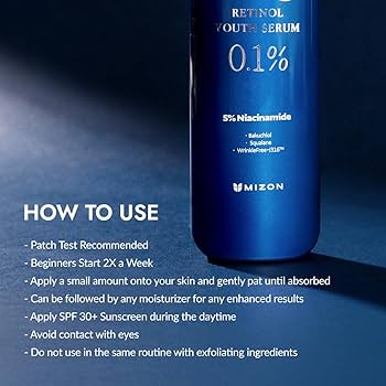 Amazon.com: MIZON Retinol Youth (0.1% Retinol Serum) Fine Line