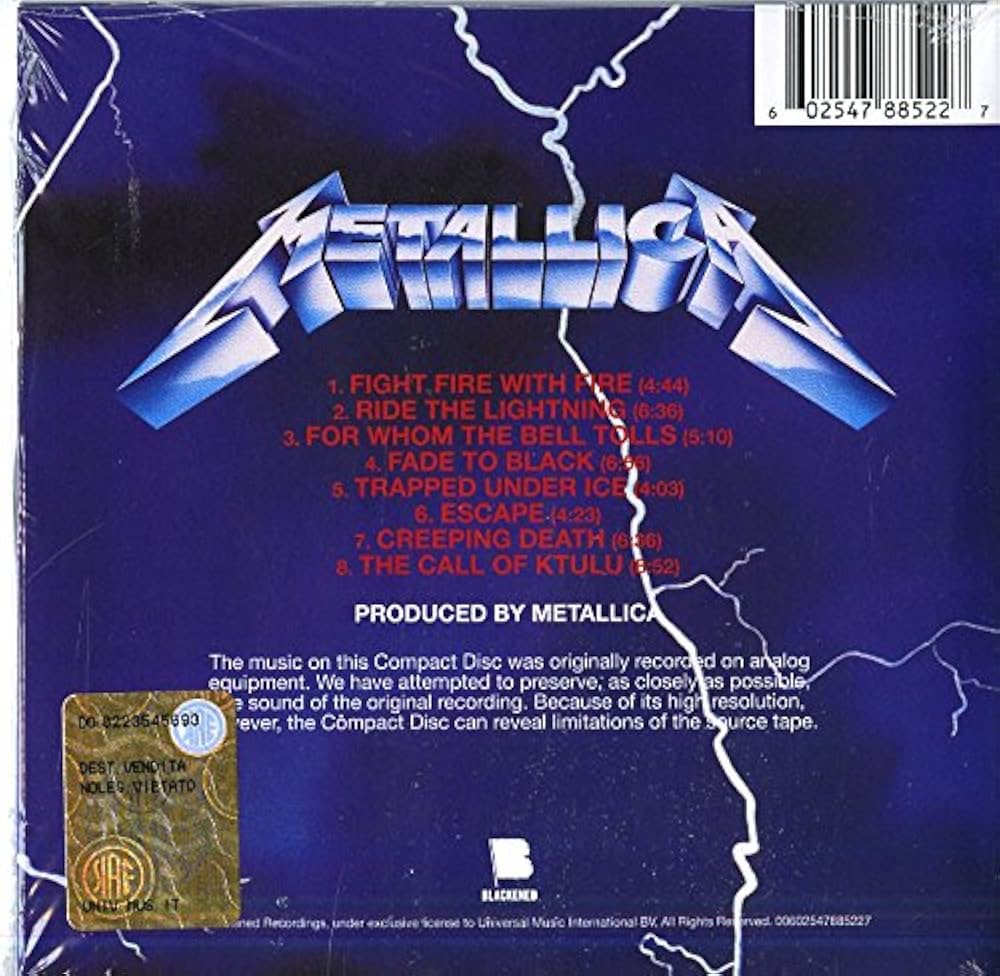 Amazon.co.jp: Ride The Lightning: ミュージック