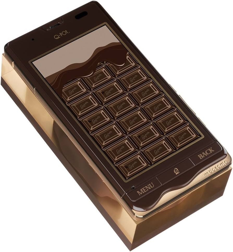 Amazon | SH-04D Q-POT PHONE Bitter Choco 白ロム 携帯 | 携帯電話