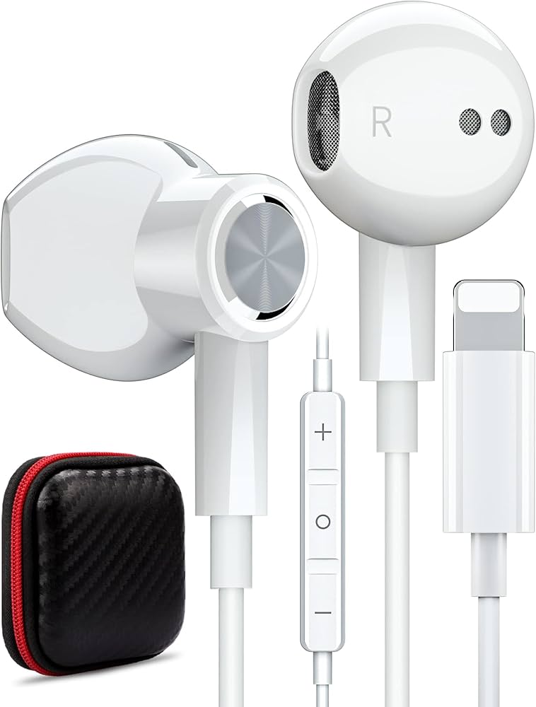 Amazon.co.jp: MFi認証済 iPhone 用 イヤホン 有線 マイク付き 純正