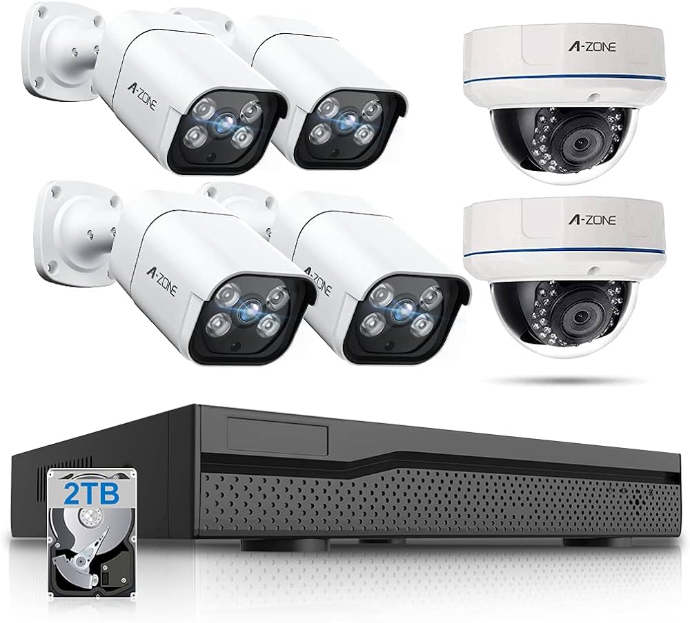 Amazon.co.jp: 【双方向通話】A-ZONE 500万画素タイプ防犯カメラ 8台