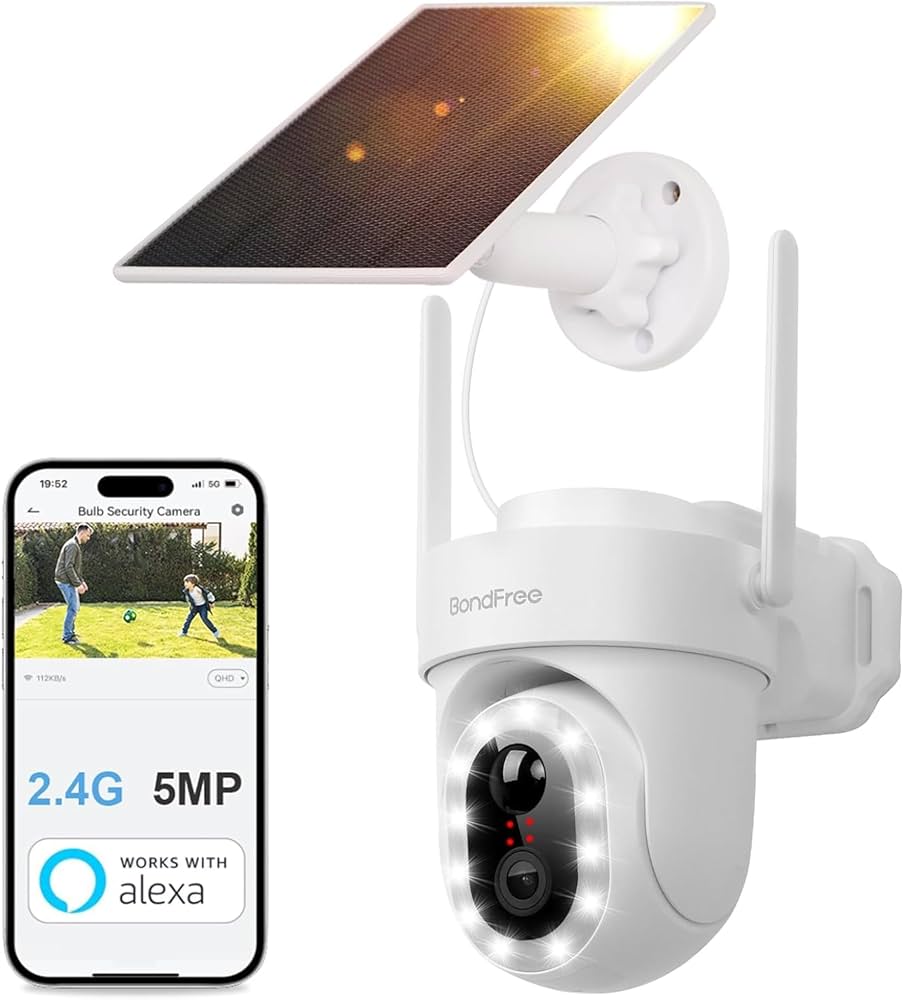 Amazon.co.jp: BondFree【 500万画素 ・14灯強化夜間カラー撮影】 防犯