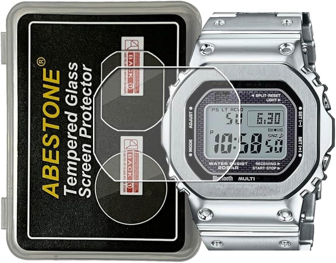 Amazon.co.jp: [2枚入り]For 腕時計GMW-B5000-D1 用9H強化ガラス