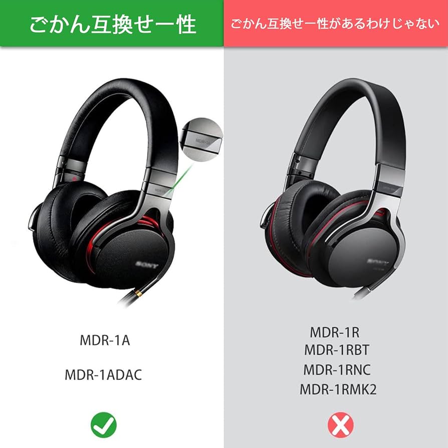 Amazon | MDR-1A イヤーパッド Sony ソニー MDR-1A 、1A-DAC 等 ヘッド