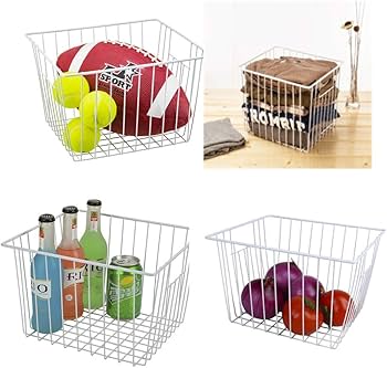 Amazon.co.jp: 冷凍庫ワイヤーバスケット キッチンストレージ