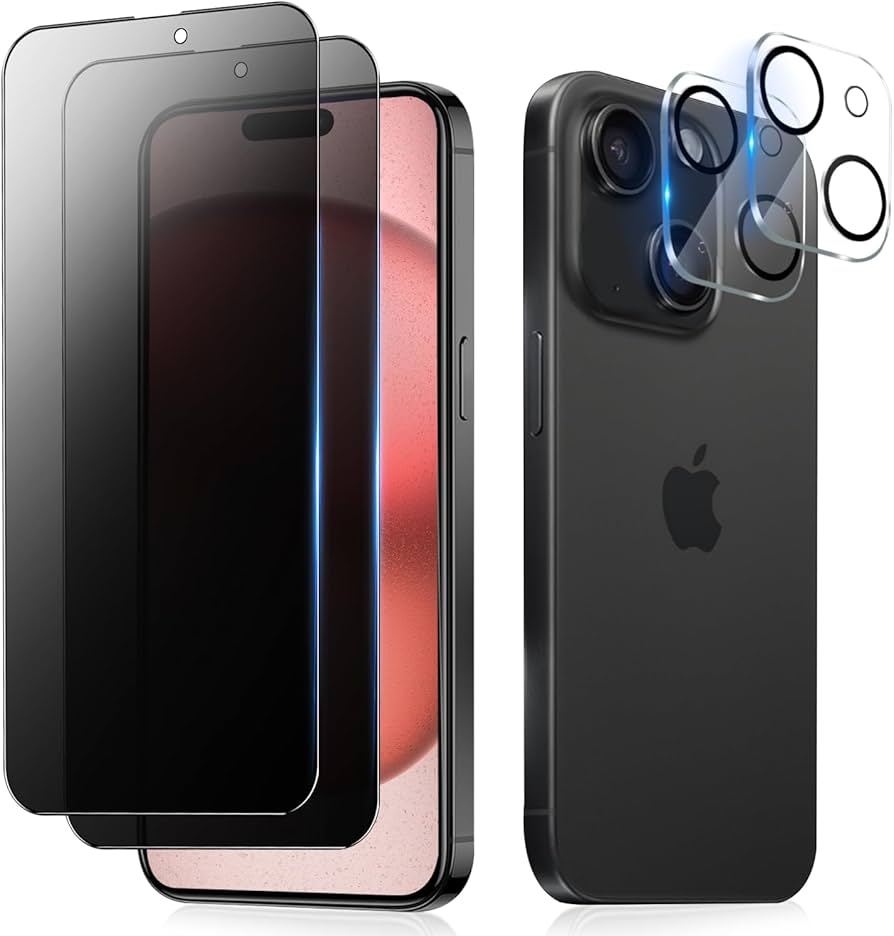 Amazon | 【覗き見防止】対応 iPhone 15 用 ガラスフィルム 覗き見防止