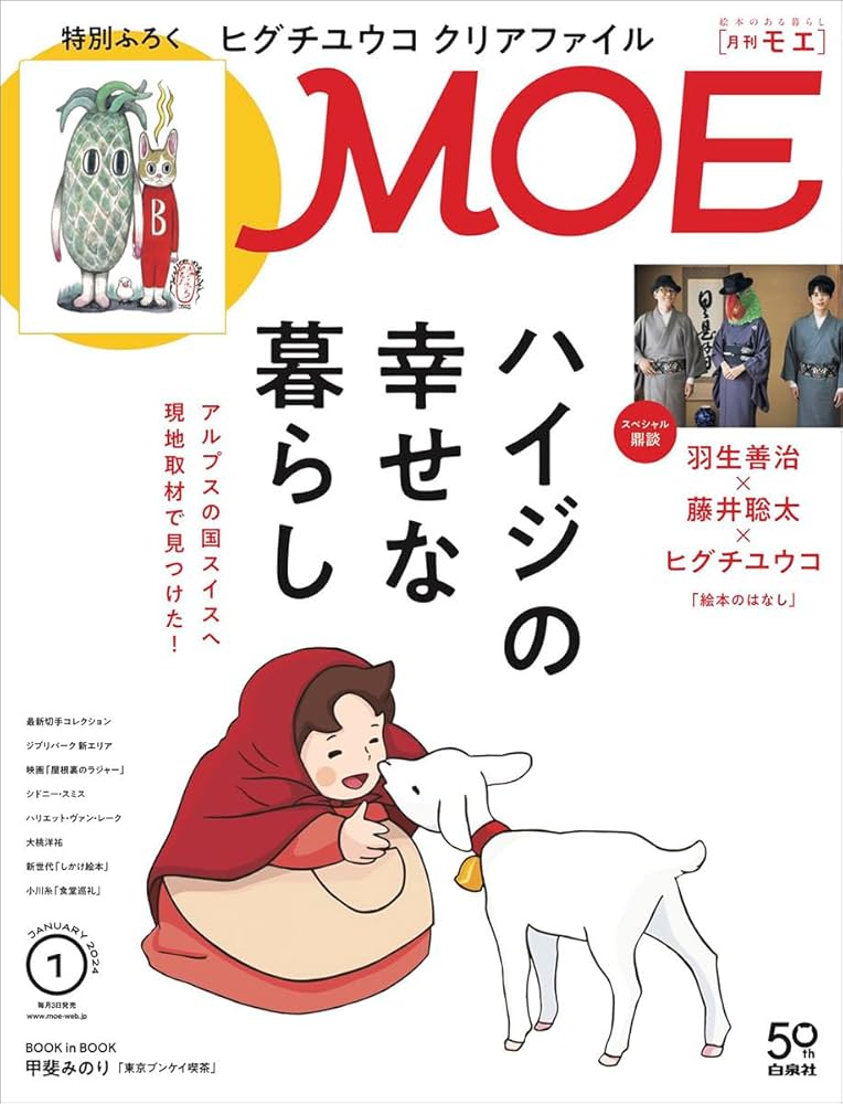 MOE (モエ) 2024年1月号 [雑誌] (巻頭特集 ハイジの幸せな暮らし｜第2