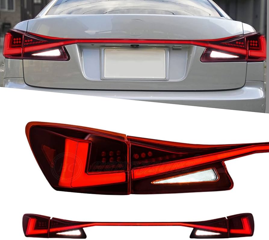 Amazon | HCMOTIONZ 新型 レクサス IS テールランプ テールライト 貫通