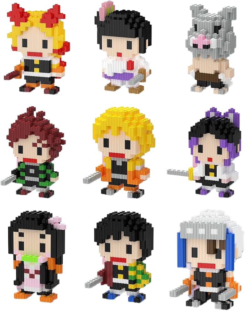 Amazon.co.jp: 鬼滅の刃 ナノブロック グッズ 10cm 竈門炭治郎 禰豆子