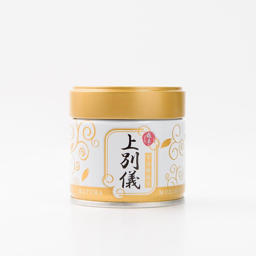 Amazon.co.jp: 森半 宇治抹茶 上別儀 じょうべつぎ 30g 缶 お点前用