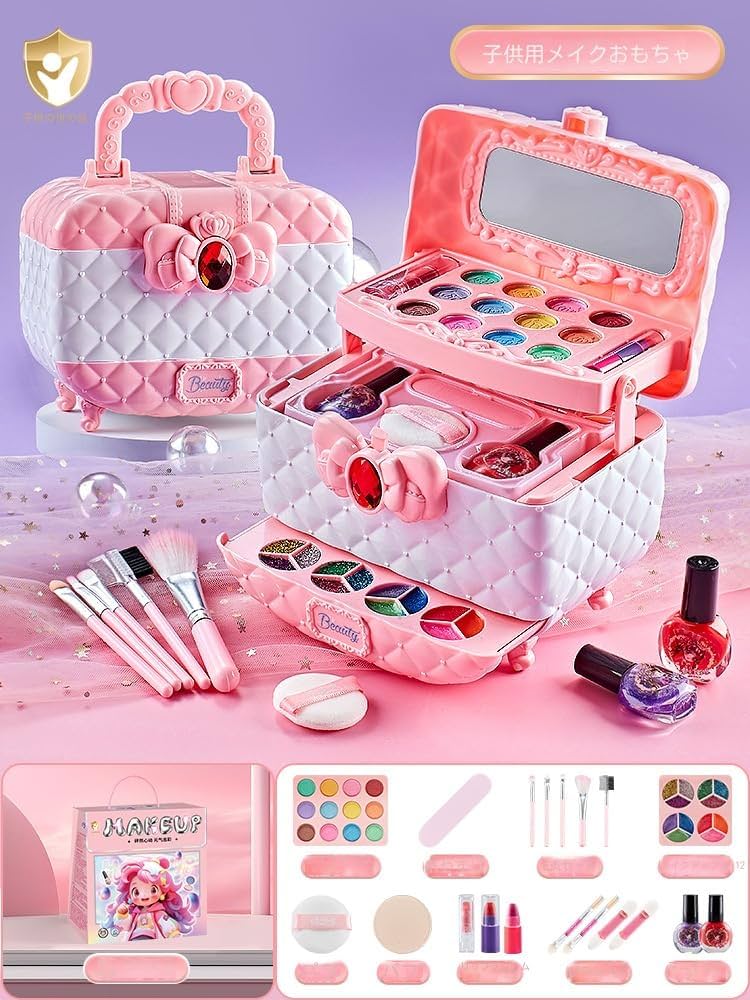 Amazon.co.jp: メイクセット 女の子、 子供 めいくセット 安全子供