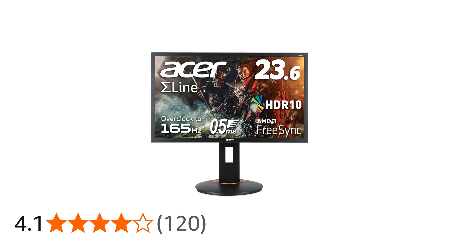 Amazon.co.jp: Acer ゲーミングディスプレイ XF240QSbmiiprx 23.6型
