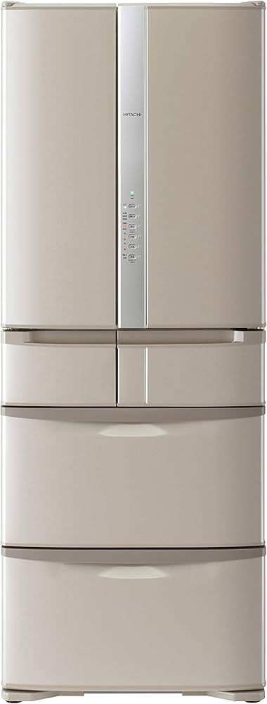 Amazon | 日立 冷蔵庫 幅68.5cm 505L ソフトブラウン R-F51MG T 6ドア