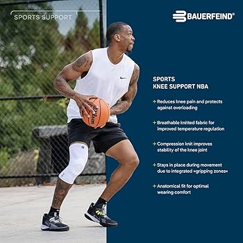 Amazon.com: Bauerfeind Sports Knee Support NBA - Officially